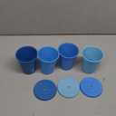 Blue Cup And Lids 4 Cups And 3 Lids For Age 3 +