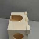 Fhiny Guinea Pig Castle, Chinchilla Hut with Window Ventilated Guinea Pig House Wood Small Animal Hideout Hamster Habitat Decor for Hamster Hedgehog Squirrel Sugar Glider