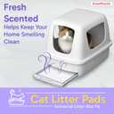 PetsWorld Universal Fit Cat Pad Refills for Litter Box, Fresh Scent, Odor Control, Pack of 50