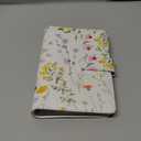 Budget Binder, Cute A6 Money Saving Binder with Zipper Envelopes, PU Leather Money Organizer for Cash, Expense Budget Sheets and Cash Envelopes for Budgeting Wildflower Sketch