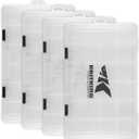 KastKing Tackle Boxes, Plastic Box, Plastic Storage Organizer Box with Removable Dividers - Fishing Tackle Storage - Box Organizer - 4 Packs Tackle Trays - Parts Box (Standard)