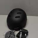 Skateboard Bike Helmet for Adults Women Men Youth Kids (2-3-5-8-14+ Years Boys Girls) - Lightweight Multi-Sport Adjustable Helmets for Bicycle Skateboard Scooter Skate Cycling (Black)