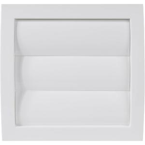 Vent Systems 4'' Inch White Air Vent Cover, Dryer Vents and Bathroom Exhaust Vent Pipe, Louvered Outdoor Dryer Vent Cover Opening Flap Vent, Keeps Out Insects, Birds and Rodents