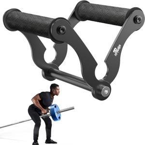 T Bar Row Attachment with Non-Slip Rubber Grip Heavy Duty, Solid Multi-Grip V Bar Attachment Landmine Handle for Home Gym Accessories Perfect for Olympic Barbell