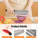 Stainless Steel Shredder Knife, Multifunctional Vegetable Cutter Cabbage Shredder for Coleslaw, Dual Blade Julienne Cutter Lettuce Shredders Kitchen Gadgets