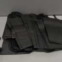 qiqee 200-Packs Black Paper Gift Bags with Handles Bulk 8.3"x6"x3.15" Small Size Paper Bags Multiple Uses