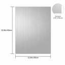 2 Pack Brushed Aluminum Sheet Metal 12x16'' 0.034'' Thick with Protective Film, Heat Treatable Aluminum Plate for Crafting, Industrial and DIY Projects(2, 12x16)