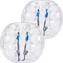 VEVOR Inflatable Bumper Balls 2-Pack, 4FT/1.2M Body Sumo Zorb Balls for Teen, 0.8mm Thick PVC Human Hamster Bubble for Outdoor Team Gaming Play, Bumper Bopper Toys for Garden, Yard, Park