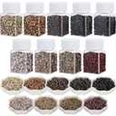 4500 Pcs Beads for Hair Extensions 5 mm Silicone Lined Beads Microlink Rings Human Hair Extension Tools, 9 Colors