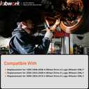 labwork Upper and Lower Control Arm with Bushing Set Replacement for 1500 2500 3500 4 Wheel Drive 4WD 2003-2010