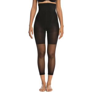 SPANX Original Shaping High-Waisted Footless Sheers - Core & Thigh Control - Footless Pantyhose - Use as Shapewear Underwear (Black)