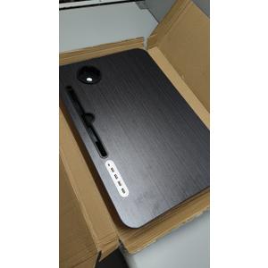 Laptop Desk for Bed Height Adjustable, Lap Bed Table with USB/Storage Drawer/Cup Holder/Tablet Stand/Book Shelf, Foldable Breakfast Tray Portable for Reading Writing, Sofa & Floor, Black