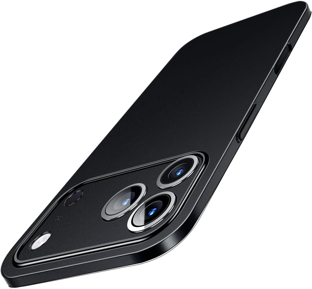 IHAITUN Dataroad for iPhone 17 Pro Slim Case,0.2mm Fit [Paper-Thin] Lightweight Case Matte Finish PP Back Cover Protection [Anti-Fingerprints &Yellowing], Compatible with iPhone 17 Pro 6.3Inch-Black