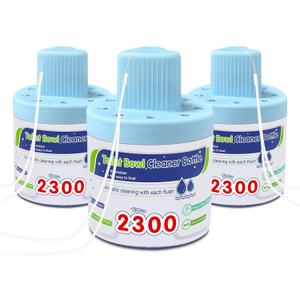 Toilet Bowl Cleaners, Blue Cleaner Tablets in Bottle, Deodorizes, Freshens Odors, Drops Into Toilet Tank, Long Lasting Slow Release, Septic tank safety - 3 packs (9.2 Ounce (Pack of 3))