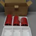 Roomsily Flameless Battery Operated Flickering Candles:3PACK Red Real Wax Pillar Candle,Electric LED Candle with 10-Key Remote Control and 24 Hours Timer for Home Decoration Holiday Party