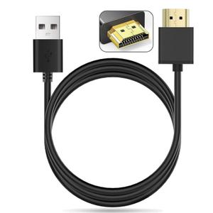 USB to HDMI Charger Cable Cord 3.3FT/1M USB to HDMI Adapter Cable for Mac iOS Windows 12/11/10/Vista/XP, (Note:This cable provides charging function only Does not support video/media output)