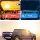 Windshield Sunshade for 2021-2025 Ford F150 Lariat, King Ranch, Platinum, XL XLT Limited Raptor, Foldable Front Window Sunshade with Storage Bag, Accessories Windshied Sun Shade Protector