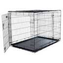 Black Metal Dog Cage DOGC-D01-36S | 37” X 25”
