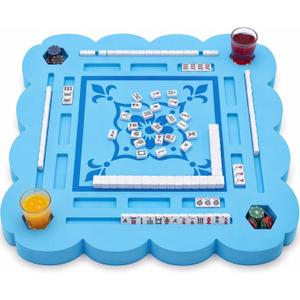 39 Inch Floating Mahjong Table for Pool, 2 Inch Thick Water Table