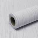 White Grasscloth Wallpaper Peel and Stick Texture Contact Paper 15.7"x120" - Vintage Removable Waterproof Wall Paper for Room Walls, Cabinets, Furniture, Drawers, Desk, White
