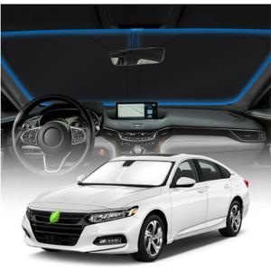 KUST Windshield Sun Shade for Honda Accord 2018-2022 Accessories Sunshade Sun Protector Foldable Blocks UV Rays Keep Your Car Cooler