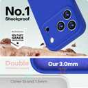 LOVE 3000 Designed for iPhone 17 Pro Max Case, Premium Silicone [Compatible with Magsafe][Soft Anti-Scratch Microfiber Lining] Shockproof Protective Phone Case for Men Women 6.9", Klein Blue