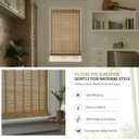 LazBlinds Cordless Bamboo Blinds, Roll Up Shades for Windows, Light Filtering Hanging Window Blinds, Bamboo Shades for Patio Indoor/Outdoor Porch, 33'' W x 64'' H, Natural