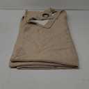 H.VERSAILTEX Linen Blackout Curtain 108 Inches Long for Bedroom/Living Room Thermal Insulated Grommet Linen Look Curtain Drapes Primitive Textured Burlap Effect Window Drapes 1 Panel - Heather Beige