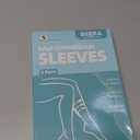 BSERA Calf Compression Sleeve Women, 2 Pairs 20-30mmHg Footless Compression Socks for Swelling Shin Splints Varicose Veins (Small (4 Count), Nude/Beige)