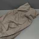 Taupe Pleated Linen Curtains 102 Inches Long for Living Room 2 Panels Set Greyish Beige Flax Pinch Pleat Drapes Back Tab Farmhouse Ceiling Floor 102 Inch Window Curtains Bedroom Burlywood Birch