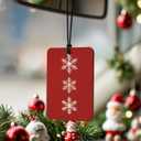 Red Christmas Berry Car Air Freshener 4 Pcs, Retro Winter Snowflake Christmas Hanging Air Freshener for Cars Closet Drawer Books, Xmas Car Accessories Mirror Decor for Women