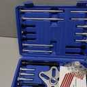 Thorstone 46pcs Harmonic Balancer Puller Set, Steering Wheel Flywheel Crankshaft Pulley Puller,Blue