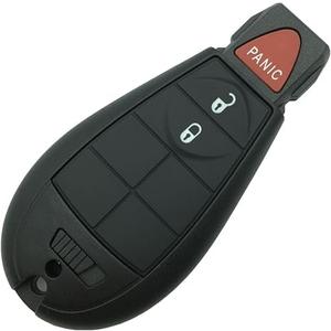 Replacement Key Fob Shell Case for Jeep Grand Cherokee Dodge Durango Grand Caravan Journey Ram 1500 2500 3500 Chrysler Town Country Keyless Entry Remote Car Key Fob Cover Casing (3 Button)