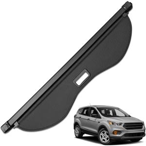 MIALUTY® Cargo Cover for 2013-2018 Ford Escape Retractable Trunk Cover Escape Accessories Anti-Peeping Anti-Theft Privacy Screen,Trunk Luggage Shield Shade Carbon Fiber Texture