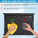 Griddle Insert for Ninja FlexFlame PG300 Series, Full Size Carbon Steel Griddle Insert Grill Parts for Ninja Flex Flame Replacement Parts for XSKFULGRIDLE