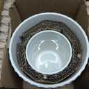 Utensil Holder, 7.5"+5.3" Ceramic Kitchen Utensil Holder for Countertop, Large Cooking Utensil Crock for Kitchen Counter, Set of 2, Beige