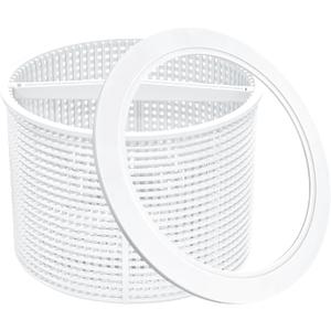 SPX1082CA Pool Skimmer Basket & SPX1082D Basket Support Ring Replacement for Hayward Swimming Pool Skimmer & Aladdin B-152 Skimmer SP1082 SP1083 SP1084 1085 1086 SP1075 1075T 1076 1077 Skimmers Basket