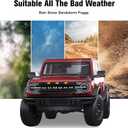 3-PCS LED Grill Lights for Ford Bronco 2021 2022 2023 2024 2/4-Door OEM Grille Lamps Kit Bronco Accessories Fit Badlands Wildtrak & Everglades (Smoked Black)