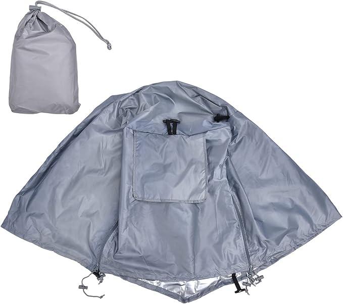 Pet Cage Cover Water Prevent Sunshade Oxford Cloth Pet Kennel Cover for Outdoor Activities (Gray)