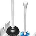OXO Good Grips Toilet Brush & Plunger Set - White
