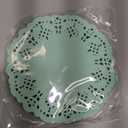 Round Paper Doilies, 100 Pcs 3.5 Colorful Decorative Lace Paper Doilies Disposable Placemats for Wedding Birthday Desserts Cakes Party Tableware Food Decoration, Green