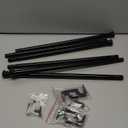 Curtain Rods 2 Pack 5/8 inch Black Curtain Rods for Windows 30 to 45 Inch with Brackets Easy to Install for Bedroom Living room Kitchen