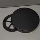 Metal Lazy Susan Organizer, 12 Inch Anti-Rust Turntable for Cabinet, Kitchen, Dining Table, Bathroom  Rotating Spice Rack, Spinner Storage, Round Carousel Organizer for Countertop Black