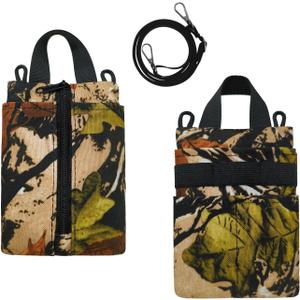 EDC Pocket Organizer,Multipurpose Pocket Pouch with Zipper and Strap,3 Tool Slots with 6 Pocket Storage EDC Gear,Pen,Notebook,Small EDC Pouch for Men