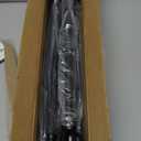 Black Curtain Rods for Windows 28 to 48 Inch, 2 Pack 5/8" Diameter Heavy Duty Metal Adjustable Small Drapery Rod With Bracket