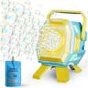 Bubble Machine with Lights, Big Bubbles Bubble Maker Toys for Boys Kids & Toddler, 320ml Large Tank, Battery Operated Bubble Blower for Birthday Parties, Weddings, Indoor & Outdoor Play