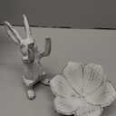 Bunny with Flower Candleholder