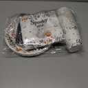 Spooky One Birthday Decorations for Boy,Halloween 1st Birthday Party Tableware Decorations Black Halloween Cartoon Ghost Pumpkin Leaves Wreath Disposable Plates Napkins Cups Forks and Knifes,Serve 24