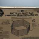 Regalo Safety 192" Super Wide Baby Gate & Play Yard, 2-in-1 Adjustable Playpen for Babies, Toddlers & Pets, Includes Wall Mount Kit, Plastic, Gray