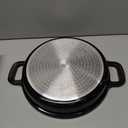 Non-Stick Frying Pan/Skillet 11", 3QT Tagine Pan,Cast Aluminum Pans with Lid, Stove/Oven-to-Table Cookware, Dishwasher Safe& Compatible with All Stovetops Black